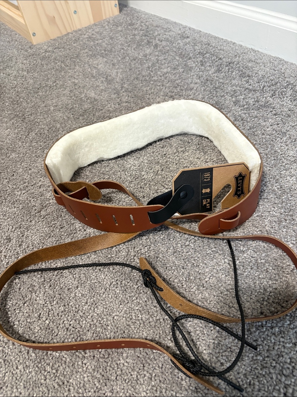 Levy's Leathers Leather Banjo Cradle Strap,Walnut